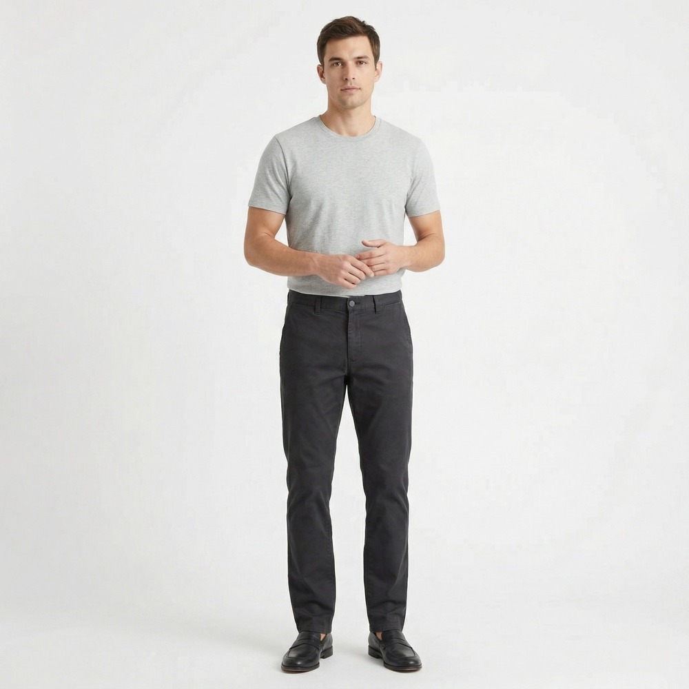 Bonobos Mens Chinos Tailored 34x32 Navy Blue Stretch Cotton Casual Pants